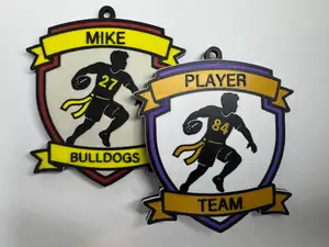 Customizable Flag Football Bag Tag / Keychain