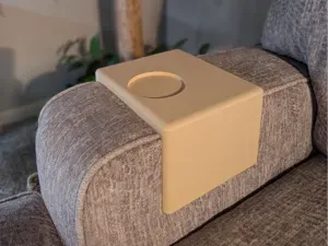 Modern Couch Arm Tray w/ Cup Holder