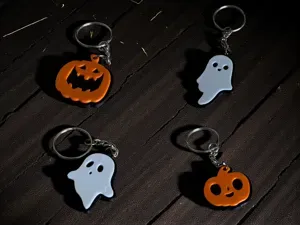 Halloween Keychain Set – Ghosts & Pumpkins