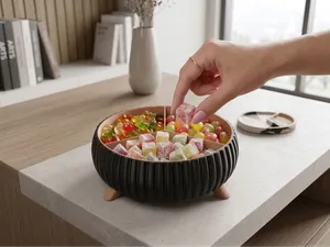 coupelle bonbons moderne multi-compartiments