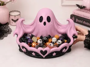 Goth Halloween Samhain Pastel Ghost Candy Bowl