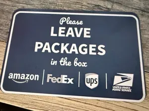 Leave Packages Sign