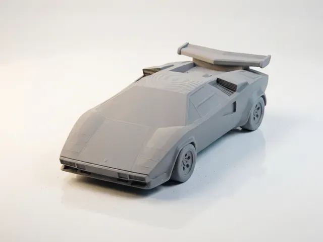 Lamborghini Countach Sports Car Model 3D Printable — Фото 2 из 6