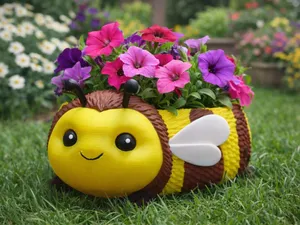 Bienen-Blumentopf dekorativ Garten und Zuhause