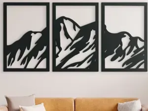 Mountains Multi Panel 3D Wall Art