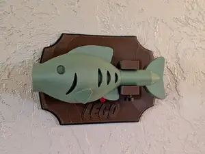 giant brick style fish "Billy Bass" wall decor