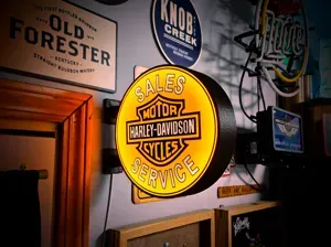 HARLEY DAVIDSON SERVICE - 2-Sided Lightbox Sign