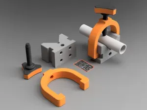 Vee block with clamp clamping Knob M8 Thread Stud