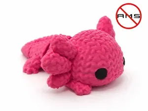 Knitted Articulated Axolotl