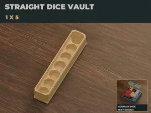Straight Line Dice Vault - 1x5