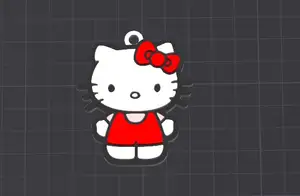 cute hello kitty keychain / necklace charm (free for commercial use)
