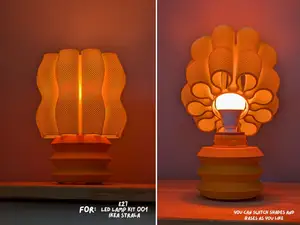 Organische Lampe mit Korbstruktur