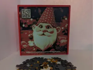 49 Piece Gnome with Lantern Jigsaw Puzzle
