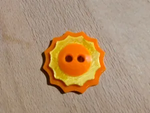 Sun Sunshine Button Knitting Crafting Sewing Craft