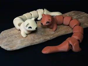 Articulated Ferret, Print in Place Fidget