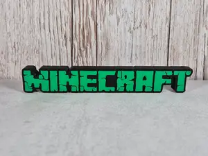 Desk-Ready 3D Minecraft Logo