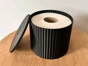 Ribbed Toilet Paper Storage Box