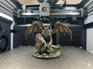 Perched Guardian Dragon Miniature