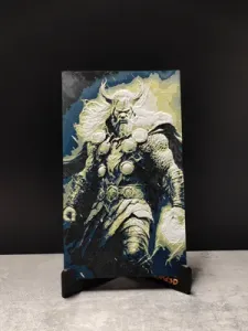 Thor with Lightning Marvel - HueForge