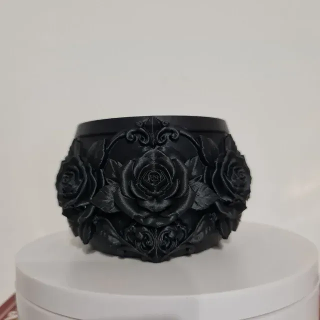 Goth Rose Succulent gothic Planter Pot — Image 7 of 7