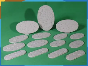 Cracked Mud style, 28mm base, Oval set