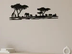 Afrikanische Safari Silhouette