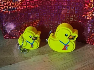 Carnival Cruise Duck Fidget Clicker keychain lg/sm