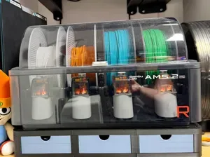 AMS riser with triple drawer storage system