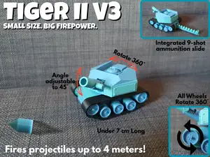 Tiger II v3 – Fully Functional Miniature Tank