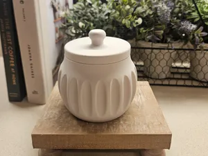 Fluted Jar with Lid