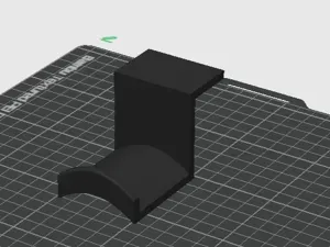 Headphone holder under desk mount