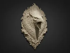 Ancient Creature Wall Decor - High Detail 3D Print