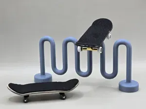 Bike Rail Grind Fingerboard Skate