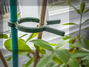 Simple Plant and Flower stake support clip