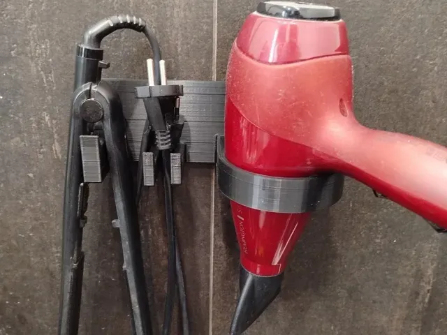 HAIR DRYER & HAIR STRAIGHTENER HOLDER