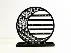Moon and Rainbow Earring Stand