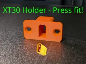 XT30 Panel Mount / Halterung (Press-Fit, No Glue)