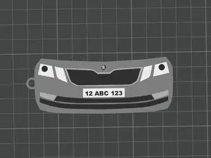 Customizable Skoda Octavia Keychain