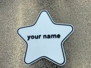 EDITABLE STAR WITH YOUR NAME