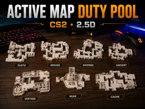 CS2 Competitive Maps Collection 2.5D