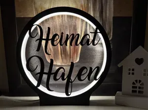 Lampe - Leuchtring " Heimat hafen" (Kein AMS)
