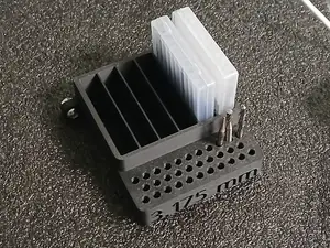 CNC Bit Tray / Holder for 3.175 mm bits.