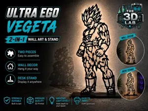 Ultra Ego Vegeta - 2-in-1 Wall Art & Display Stand