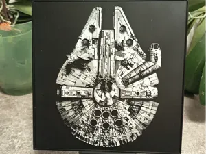 Star Wars Millenium Falcon hueforge