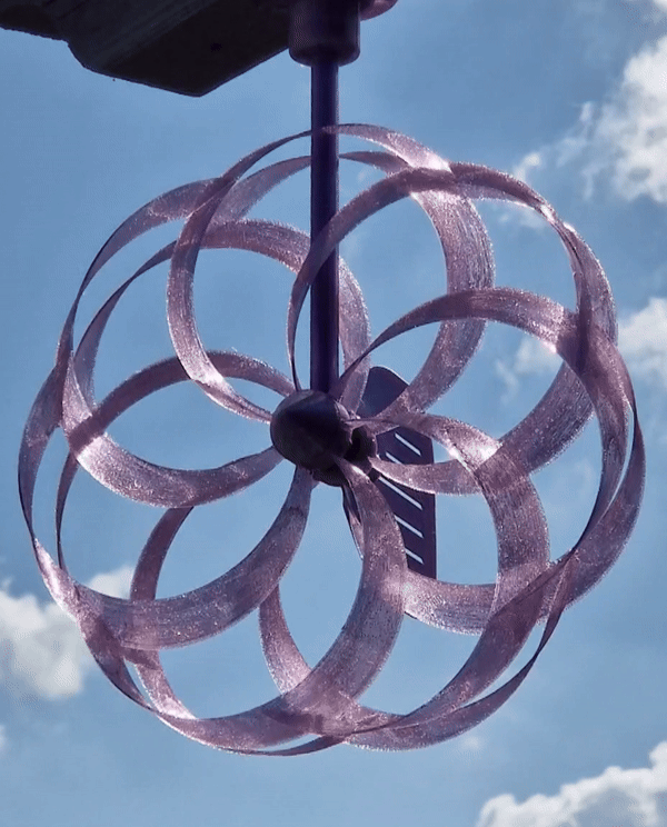 Toroidal Garden Spinner with Bearings - Mountable