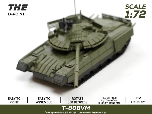 T-80BVM | 1:72 Scale Tank Model — Image 5 of 7