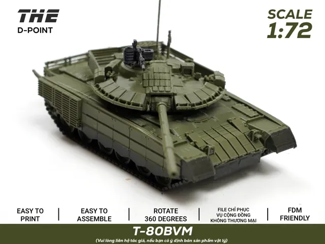 T-80BVM | 1:72 Scale Tank Model — Image 4 of 7