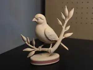 Reimagined Art: Canary on Pedastal