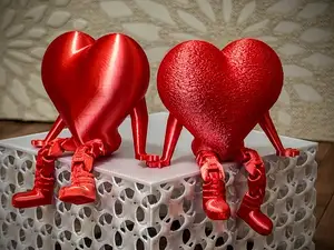 Valentine´s Heart with articulated flexi legs