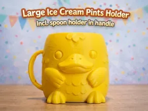 Duck Ice Cream Pint Holder SimplePrint